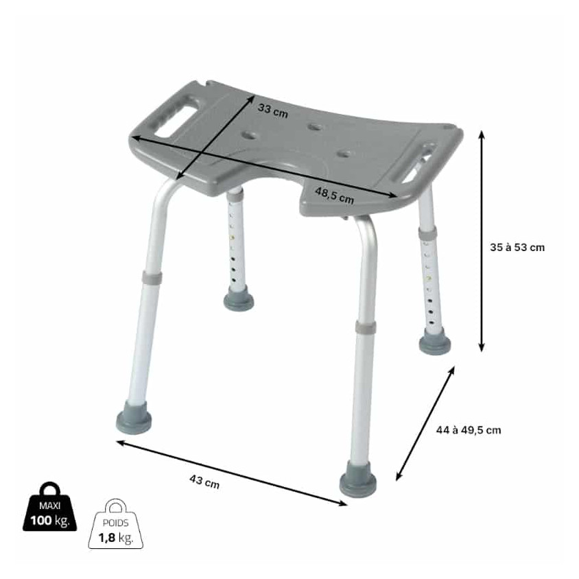 Tabouret de douche - NEW BORA
