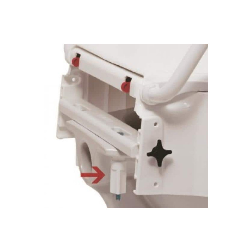 Rehausse WC avec accoudoirs - AQUATEC AT 900