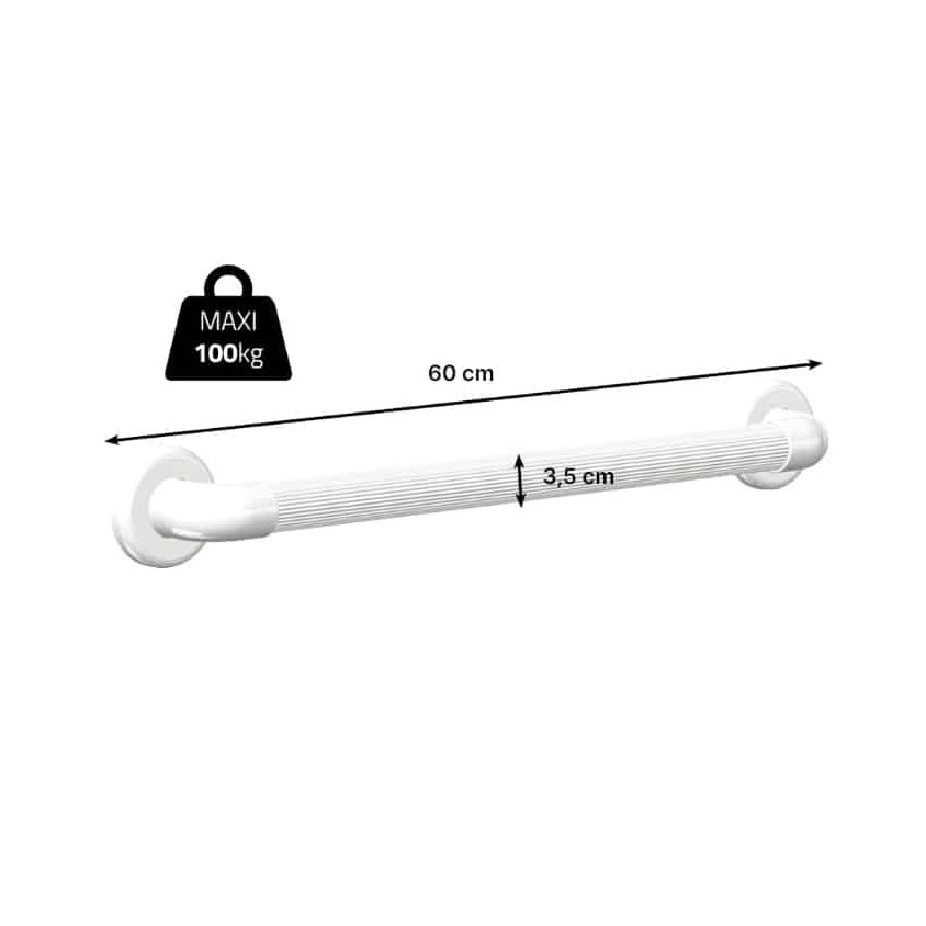 Barre d'appui cannelée