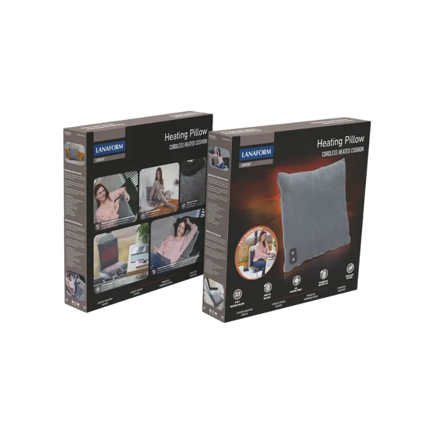 Coussin Chauffant Sans Fil Lanaform 45x70cm | Chaleur & Mobilité