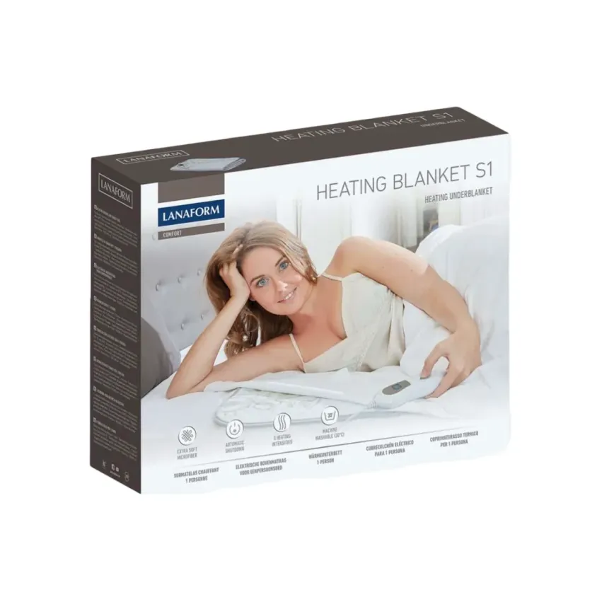 Chauffe-matelas Électrique Lanaform 80x150cm | Sommeil & Chaleur