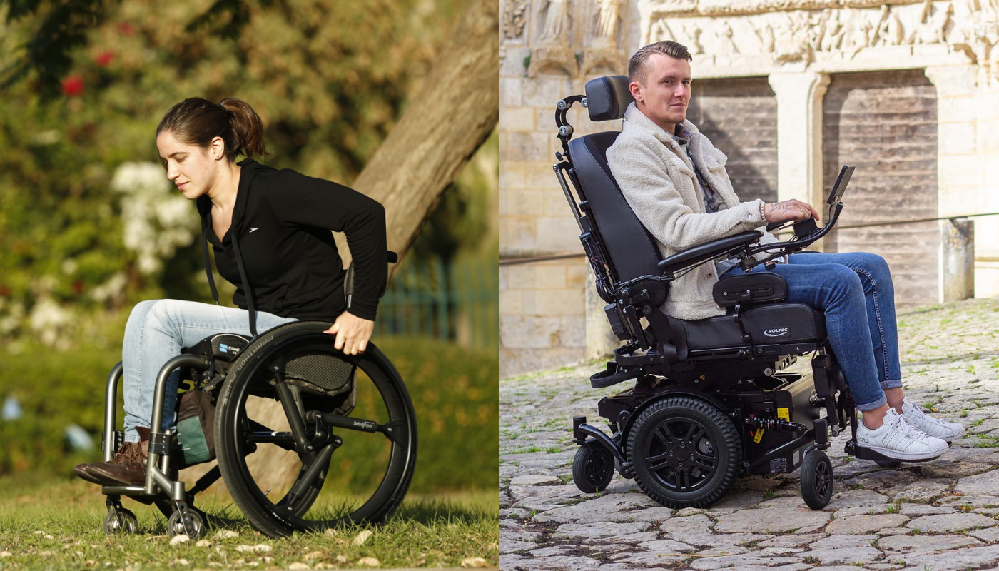 Comparaison entre un fauteuil roulant manuel léger et un fauteuil roulant électrique pour handicap