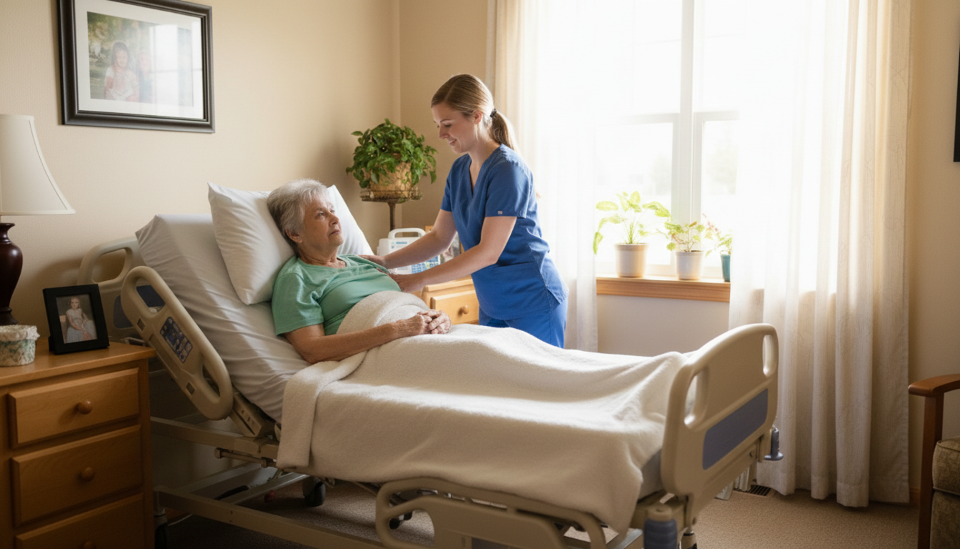 Matériel médical utilisé à domicile avec assistance professionnelle